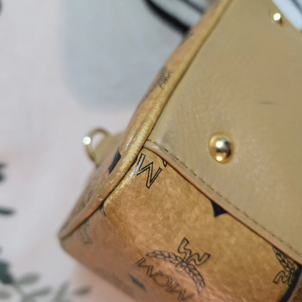 MCM Tan Monogram Handbag - Picture 10 of 16